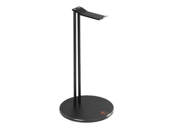 DELTACO GAMING GAM-070 - Ställ - för hörlurar/headset - aluminium - svart - skrivbord