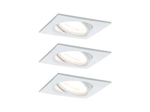 Paulmann 934.72, Indbygget lysplade, GU10, 3 pære(r ), LED, 2700 K, Hvid