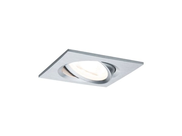 Paulmann 934.91, Innsunket spotlight, 1 ampuller, LED, 2700 K, 460 lm, Aluminium