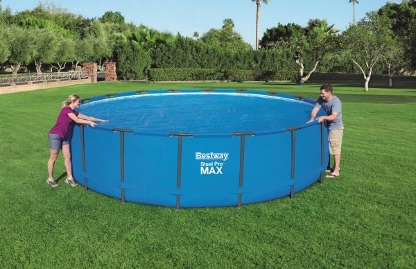 Bestway 58173, Aurinkosuoja, sininen, 5,49 m, 5,27 m, 2 kg, läpipainopakkaus, Blisteri