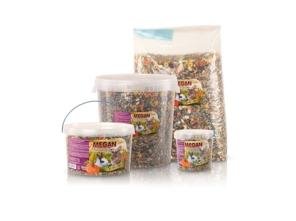 Megan 5906485082089, Matbit, 1,5 kg, Hamster, Kanin, granules, barley, wheat, sunflower seeds, peas, carob, corn crisps, parsley, red beet, dried.....