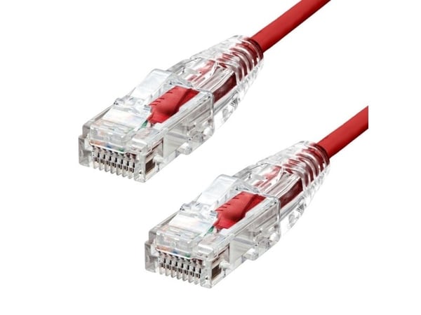 ProXtend Ultra Slim - Koblingskabel - RJ-45 (hann) til RJ-45 (hann) - 5 m - 3.6 mm - UTP - CAT 6 - halogenfri, flertrådet - rød