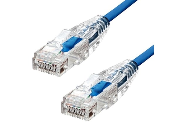 ProXtend Ultra Slim - Liitäntäkaapeli - RJ-45 (han) til RJ-45 (han) - 4 m - 3,6 mm - UTP - CAT 6 - halogeenisuojattu, kestävä - sininen