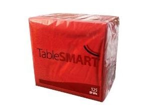 Serviet TableSMART 33x33 cm 3-lag Rød,125 kpl/pk Serviet TableSMART 33x33 cm 3-lag Rød,125 kpl/pk