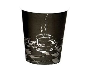 Kaffebæger Pap Ø80xH90mm 25cl 8oz Single Wall Coffeecup,20 ps x 50 stk/krt
