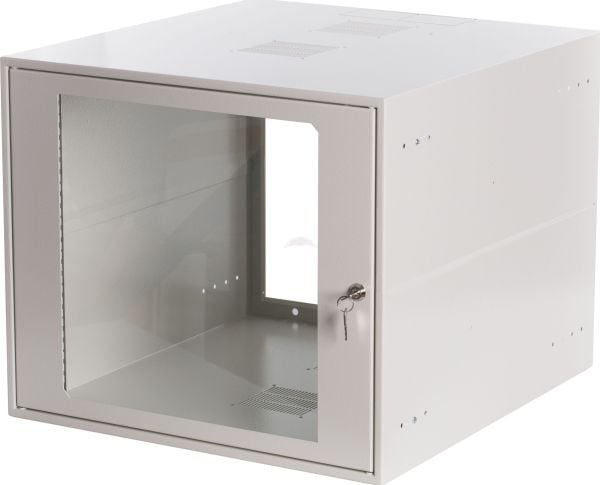 Sabaj Suspension cabinet SIMPLE 19 12U x 555 x 400mm IP30, solid side walls, solid doors (SZWS-19-9U-40-DS)