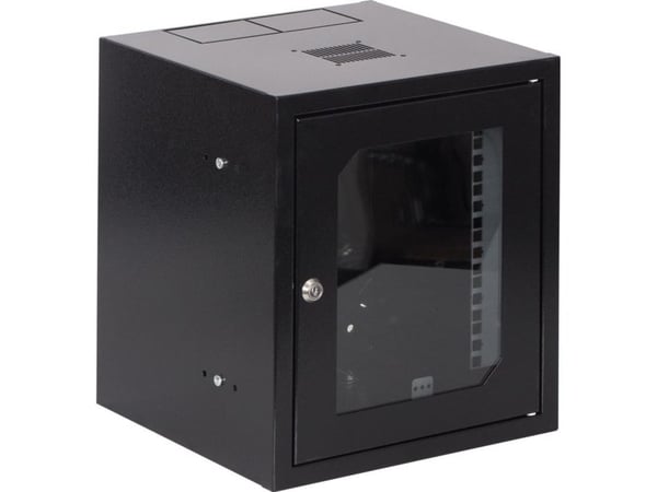 Sabaj veggmontert rackskap 10" 6U (SZW-10-6U-30-DS-C)