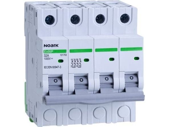Noark Ex9IP 4P 32A kytkentäkoskettimet 101763