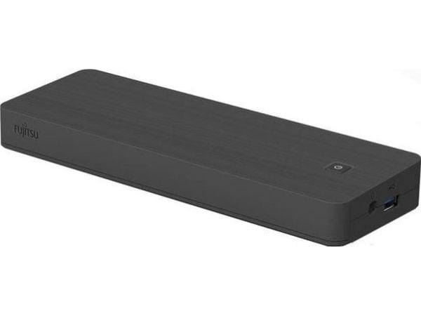 Fujitsu L100 USB Type-C Port Replicator 2, Langallinen, USB 3.2 Gen 1 (3.1 Gen 1) Type-C, 10,100,1000 Mbit/s, Musta, 219 mm, 75 mm