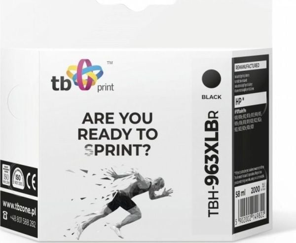 Blekk til HP OfficeJet Pro 9020 TBH-963XLBR BK