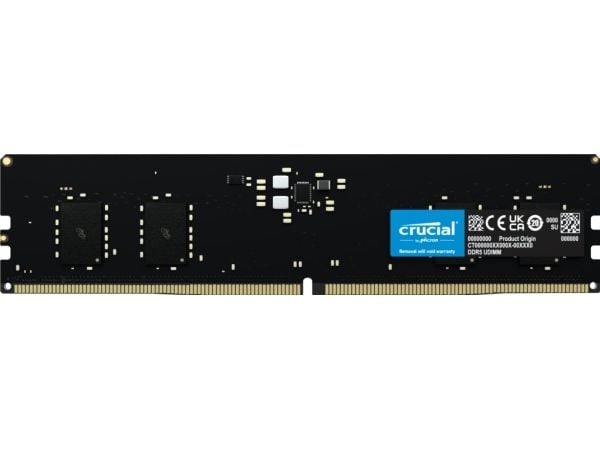 Crucial - DDR5 - modul - 8 GB - DIMM 288-pin - 4800 MT/s / PC5-38400 - CL40 - 1.1 V - ikke-bufret - ikke-ECC