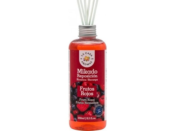 La Casa de los Aromas La Casa de los Aromas Mikado Reposicion duftoljelager Røde frukter 250ml