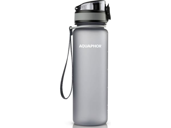 AQUAPHOR City, Vannfiltreringsflaske, 0,5 l, Grå