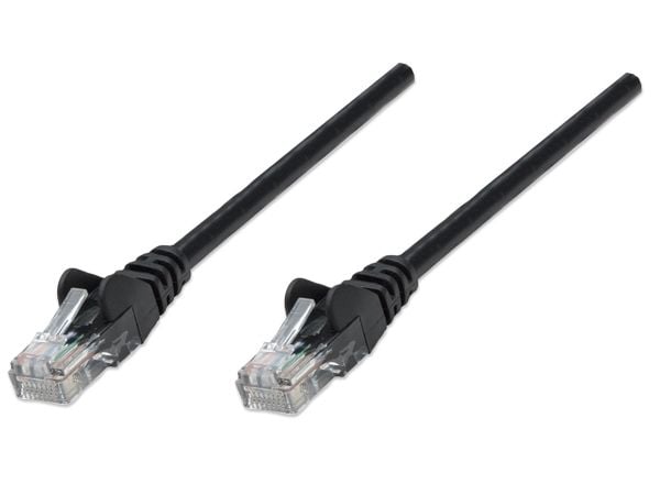 Intellinet Cat5e UTP 10.0m 5 Pack, 10 m, Cat5e, U/UTP (UTP), RJ-45, RJ-45, Svart