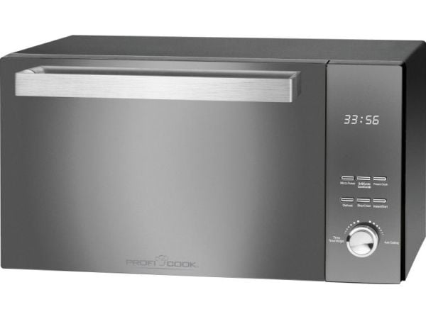 ProfiCook PC-MWG 1204 - Mikrovågsugn med grill - 23 liter - 800 W - svart