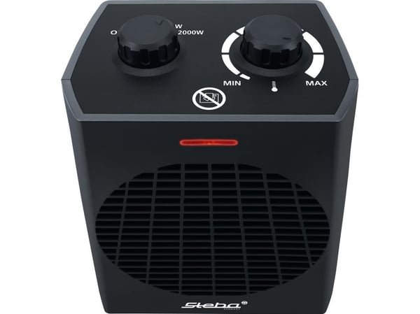 Steba FH 504, Viftedrevet elektrisk romvarmer, Innendørs, Sort, Rotasjon, 2000 W, 1000 W