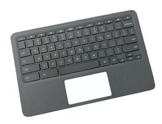 HP - Erstatningstastatur for bærbar PC - med styreplate - QWERTY - Storbritannia - med toppdeksel