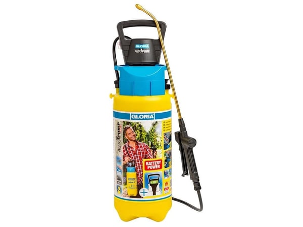 GLORIA AutoPump Set, Håndbasert sprøytepistol, 7 l, 5 l, Blå, Gult, Plast, Messing GLORIA AutoPump Set, Håndbasert sprøytepistol, 7 l, 5 l, Blå, Gult, Plast, Messing