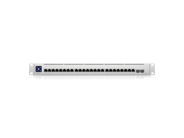 Ubiquiti UniFi Enterprise XG 24 - Switch - L3 - Styrt - 24 x 100/1000/2.5G/5G/10GBase-T + 2 x 25 Gigabit SFP28 (opplink) - rackmonterbar - AC 120/2...