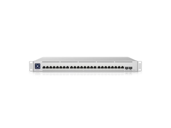 Ubiquiti UniFi Enterprise XG 24 - Switch - L3 - Styrt - 24 x 100/1000/2.5G/5G/10GBase-T + 2 x 25 Gigabit SFP28 (opplink) - rackmonterbar - AC 120/2...