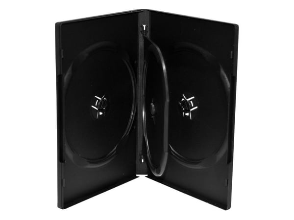 MediaRange Retail pack 4er-DVD-Box - DVD oppbevaringseske - kapasitet: 4 CD/DVD (en pakke 5)