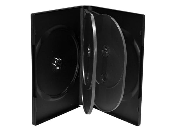 MediaRange Retail pack 6er-DVD-Box - DVD oppbevaringseske - kapasitet: 6 CD/DVD (en pakke 5)