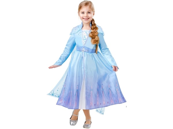 Disney Frost 2 ELSA Deluxe Kjole Udklædningstøj (9-10 år)(Str. 140)