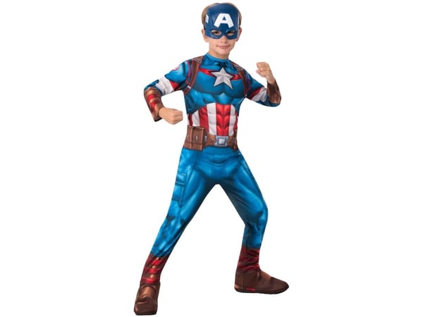 Captain America Classic Avengers børnekostume STR. M