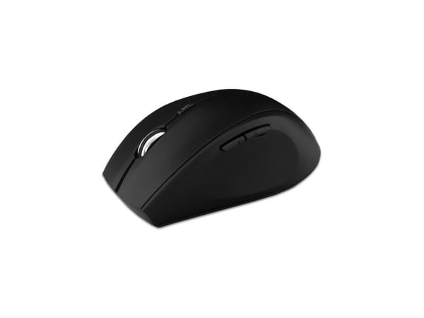 MediaRange MROS208 - Mus - optisk - 5 knapper - trådløs - 2.4 GHz - USB trådløs mottaker - svart