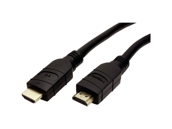 Value 14993453, 20 m, HDMI-tyyppi A (vakio), HDMI-tyyppi A (vakio), 3840 x 2160 pikseliä, 3D, Musta