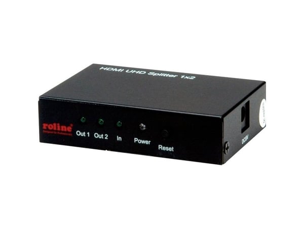 ROLINE 14013585, HDMI, 2x HDMI, Sort, 60 Hz, 480i, 480p, 720i, 720p, 1080i, 1080p, 2160p, Nettverk