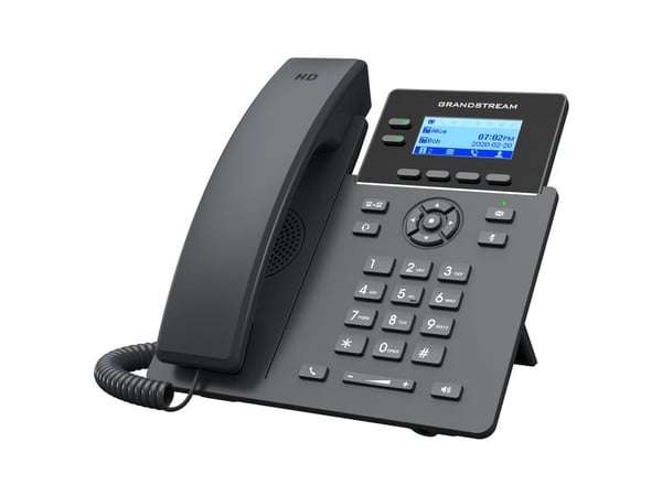 Grandstream GRP2602W - VoIP-telefon - IEEE 802.11a/b/g/n/ac (Wi-Fi) - 5-veis anropskapasitet - SIP, RTCP, RTP, SRTP, RTCP-XR - 2 linjer
