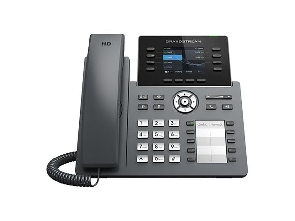 Grandstream GRP2634 - VoIP-telefon - IEEE 802.11a/b/g/n/ac (Wi-Fi) / Bluetooth - 5-veis anropskapasitet - SIP, RTCP, RTP, SRTP - 8 linjer