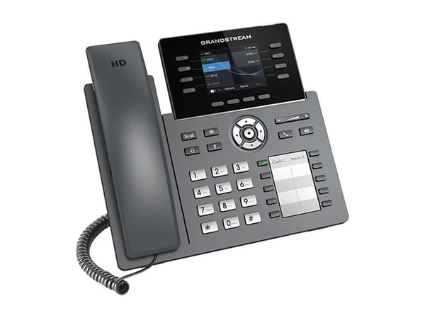 Grandstream GRP2634 - VoIP-telefon - IEEE 802.11a/b/g/n/ac (Wi-Fi) / Bluetooth - 5-veis anropskapasitet - SIP, RTCP, RTP, SRTP - 8 linjer