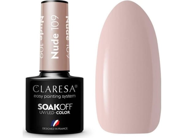 CLARESA_Soak Off UV/LED Nude Hybrid Varnish 109 5g