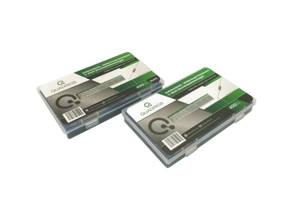 Quadrios 2109P137 kolbeläggnings-motståndssortiment med axial ledning 800 st box