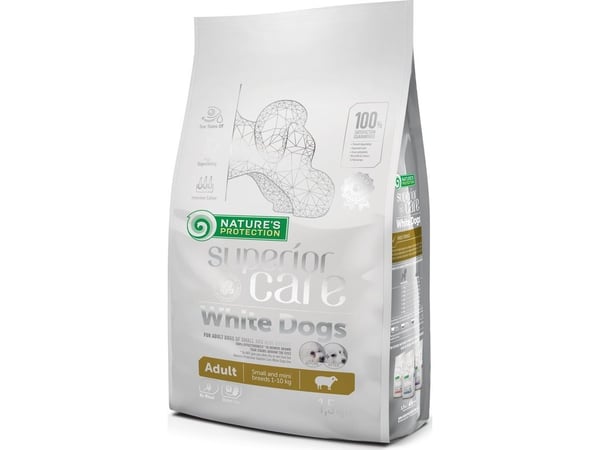 Nature’s Protection Superior Care White Dogs Adult Small - Fôr til hvite små hunder 1,5 kg