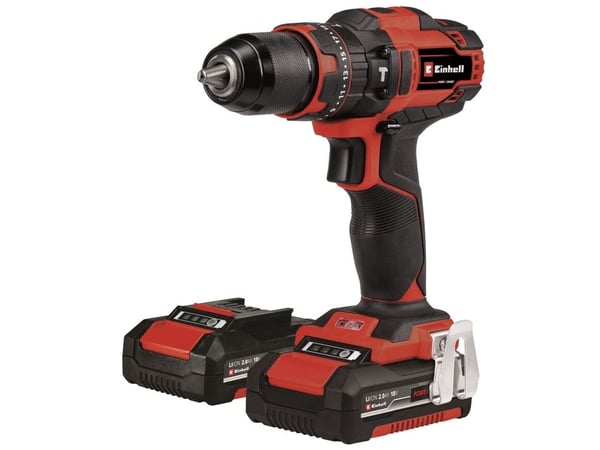 Einhell TE-CD 18/40, Boremaskin med pistolgrep, Nøkkelløs, Børstet, 1,3 cm, 24000 RPM, 2 mm