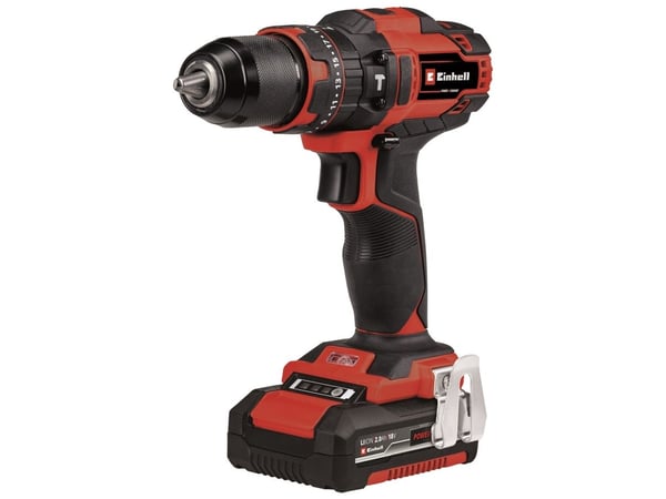 Einhell TE-CD 18/40, Boremaskin med pistolgrep, Nøkkelløs, Børstet, 1,3 cm, 24000 RPM, 2 mm