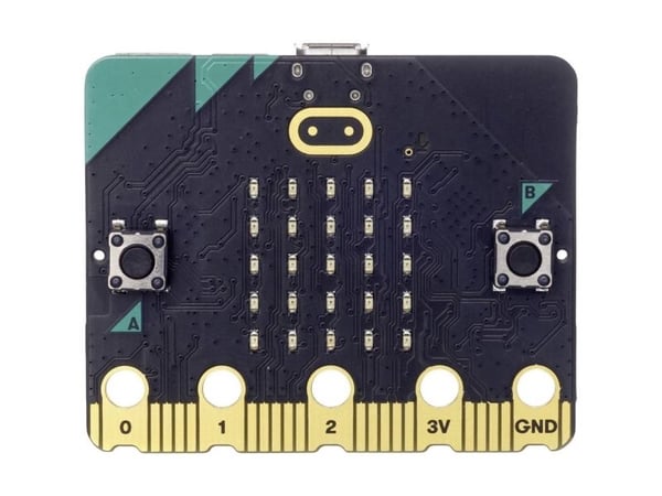 BBC micro:bit 2 Single - edukacinis modulis Cortex M4 kiihtyvyysmittarit Bluetooth LED 5x5