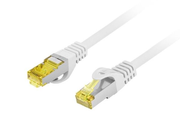Lanberg - Koblingskabel - RJ-45 (hann) til RJ-45 (hann) - 6.2 mm - S/FTP - CAT 6a - halogenfri, formstøpt, uten hindringer, flertrådet - grå, RAL 7035