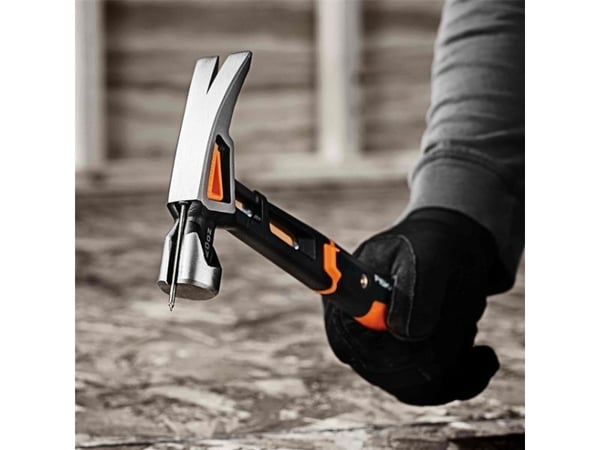 Fiskars 1020214, Klohammer, Stål, Sort, Metallisk, Oransje, 138 mm, 342 mm, 35 mm