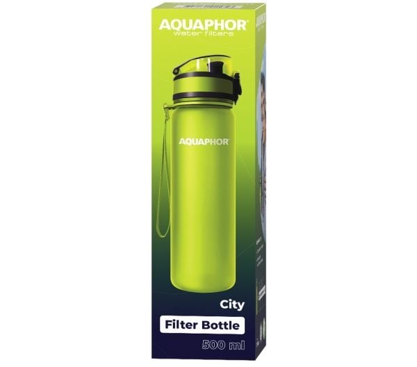 Aquaphor vihreä suodatinpullo 500 ml