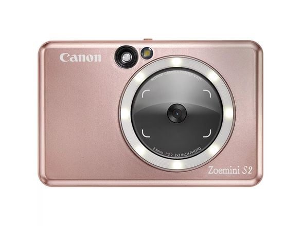 Canon Zoemini S2 - Digitalkamera - kompakt med øyeblikkelig bildeskriver - 8.0 MP - Bluetooth, NFC - rosagull