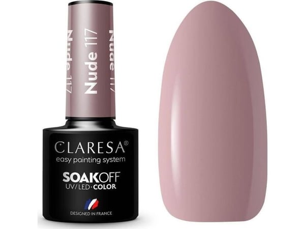 CLARESA Soak Off UV/LED nude hybridlack 117 5 g