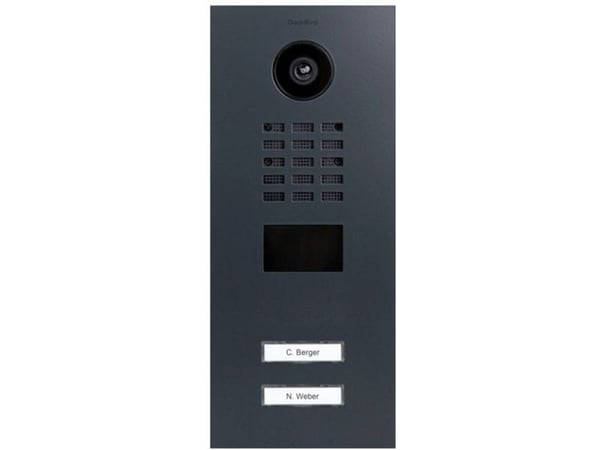 DoorBird D2102V IP Video Dørstasjon V4A Rustfritt stål, RAL 7016
