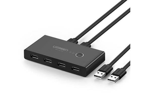 Ugreen - USB sharing switch til periferiudstyr - 4 x USB 2.0 - pöytätietokoneet