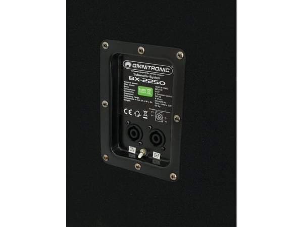 Omnitronic BX-2250 Passiv PA-subwoofer 30 cm 12 tommer 800 W 1 stk