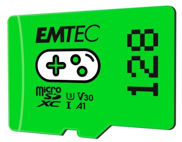 EMTEC Gaming - Flashminnekort - 128 GB - A1 / Video Class V30 / UHS-I U3 - microSDXC UHS-I - grønn