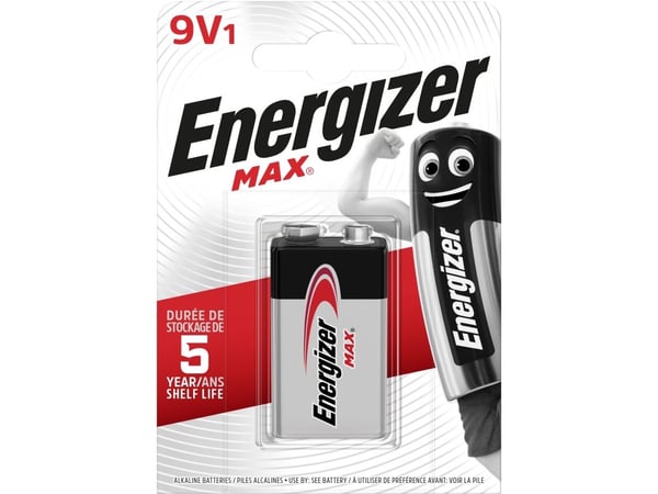 Energizer - Batteri 9V - alkaliskt